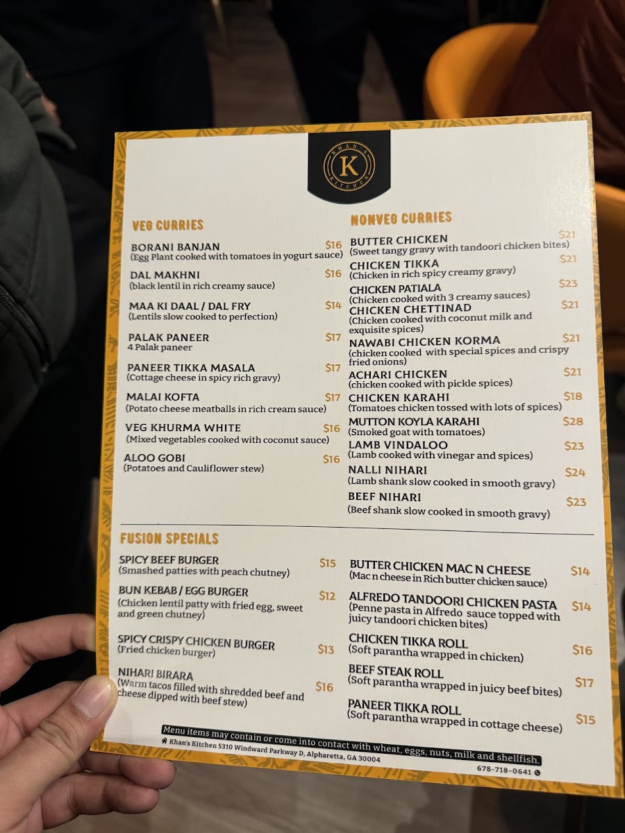 Menu Khan's Kitchen-10