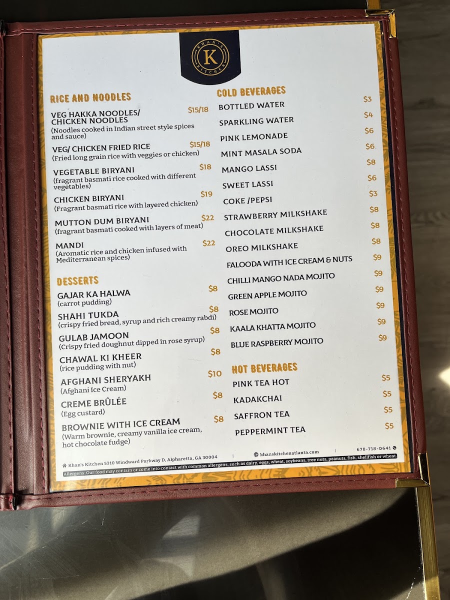 Menu Khan's Kitchen-3