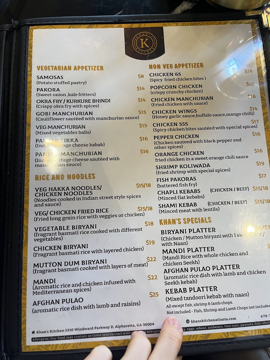 Menu Khan's Kitchen-9